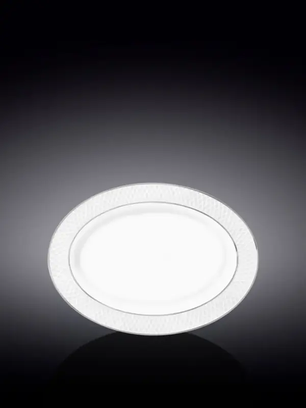 Блюдо овальное с платиной, Wilmax, Diamond, 20x14 см