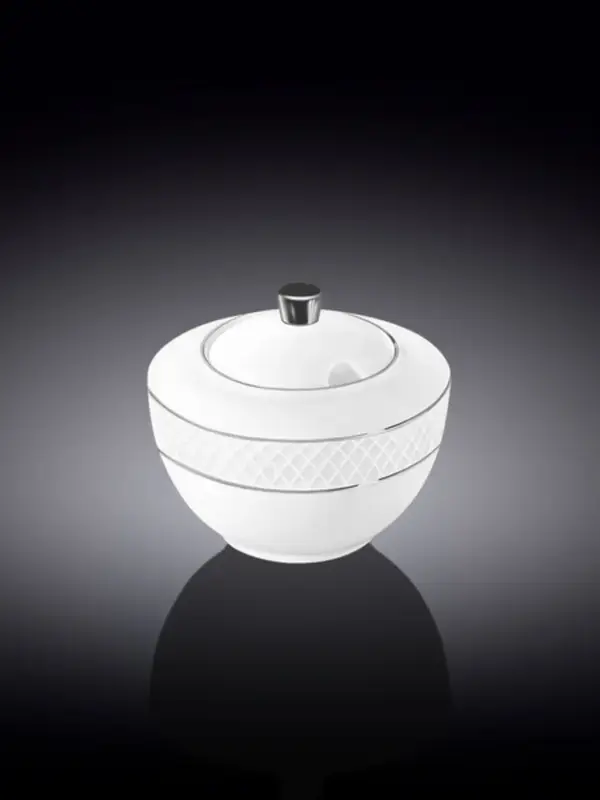 Сахарница с платиной, Wilmax, Diamond, 340 мл