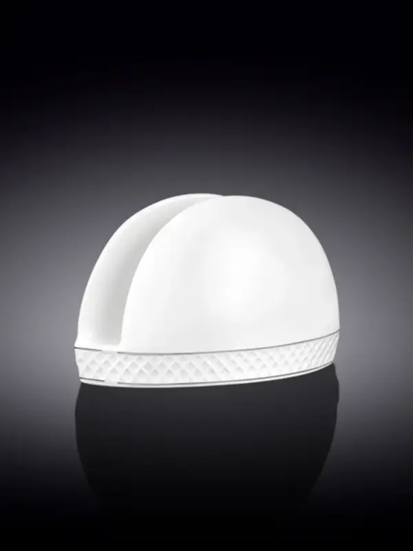 Салфетница с платиной, Wilmax, Diamond, 12x7.5 см