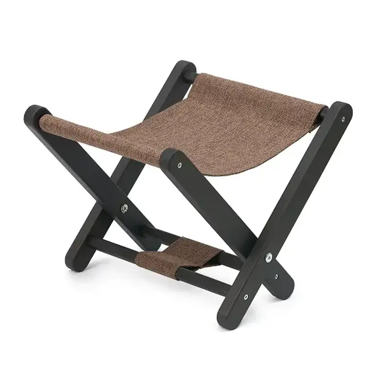 Подставка под сумку RestoTouch Wood В10, Dl, черный, коричневая рогожка