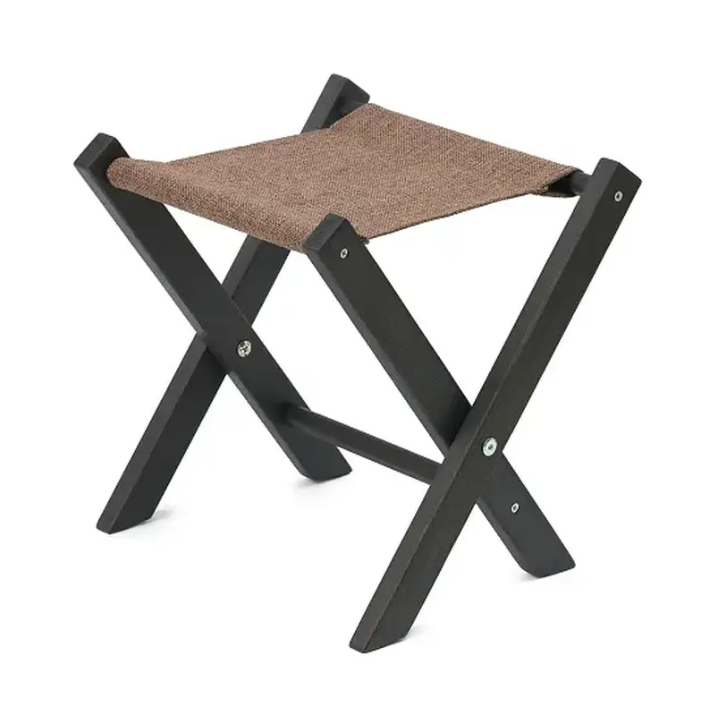 Подставка под сумку RestoTouch Wood В12, Dl, черный, коричневая рогожка