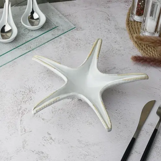Блюдо для подачи P.L. Proff Cuisine Gray Frutti di Mare 32,5x20 см Звезда