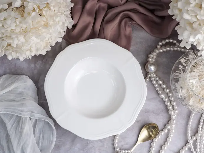 Тарелка глубокая, CASA DI FORTUNA, Grazia, d 24,5 см h 4,3 см, 280 мл