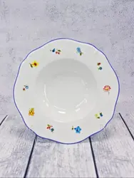 Тарелка глубокая/для пасты, Casa di Fortuna, Grazia с деколью Цветы, 280 мл