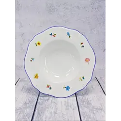 Тарелка глубокая/для пасты, Casa di Fortuna, Grazia с деколью Цветы, 280 мл
