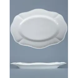 Блюдо овальное, Casa di Fortuna, Grazia с деколью Цветы, 32.5x23 см, h 3 см