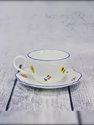 Чашка, Casa di Fortuna, Grazia с деколью Цветы, 350 мл