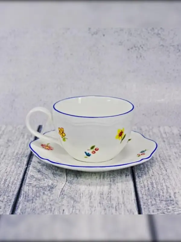 Чашка, Casa di Fortuna, Grazia с деколью Цветы, 350 мл