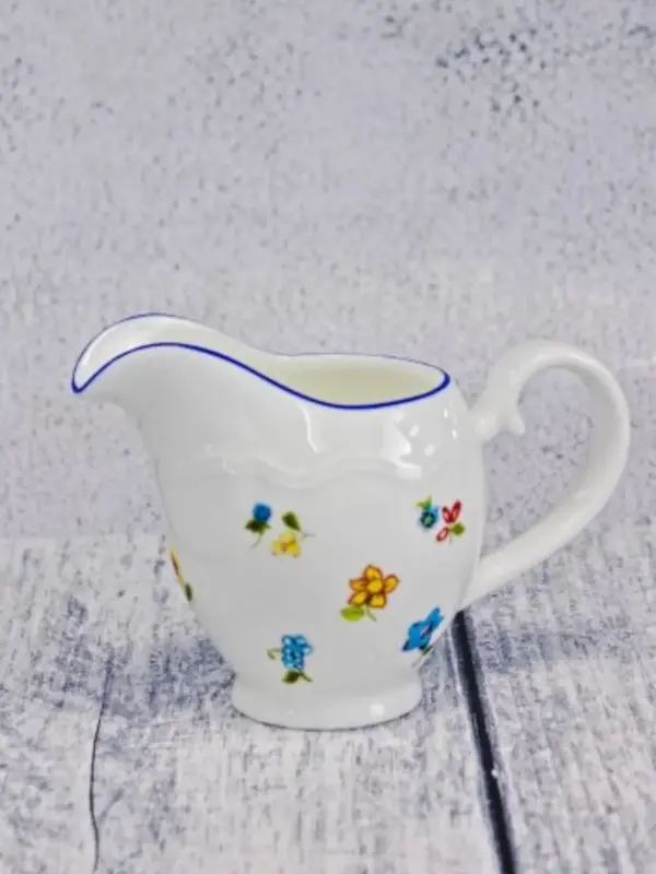 Молочник, Casa di Fortuna, Grazia с деколью Цветы, 12.6x6.4 см, 140 мл