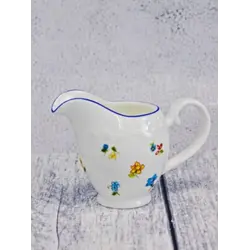 Молочник, Casa di Fortuna, Grazia с деколью Цветы, 12.6x6.4 см, 140 мл