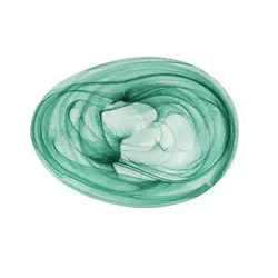 Тарелка овальная P.L. Proff Cuisine Green Sky 24*17*2 см матовое стекло