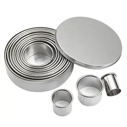 Набор форм-резаков P.L. Proff Cuisine Honri "Кольцо" 12 шт 30/37/47/54/65/72/80/87/94/102/110/118 мм