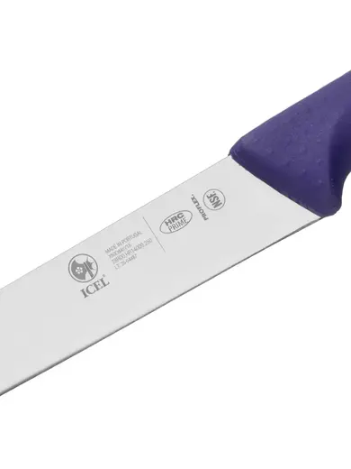 Нож для мяса, Icel, HoReCa, 250/380 мм, Фиолетовая антибактериальная ручка