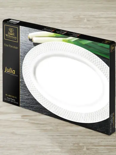 Блюдо овальное, Wilmax, Julia, 35x25 см (инд. упаковка)