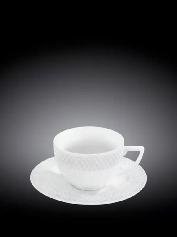 Чашка для капучино и блюдце, Wilmax, Julia, 170 мл
