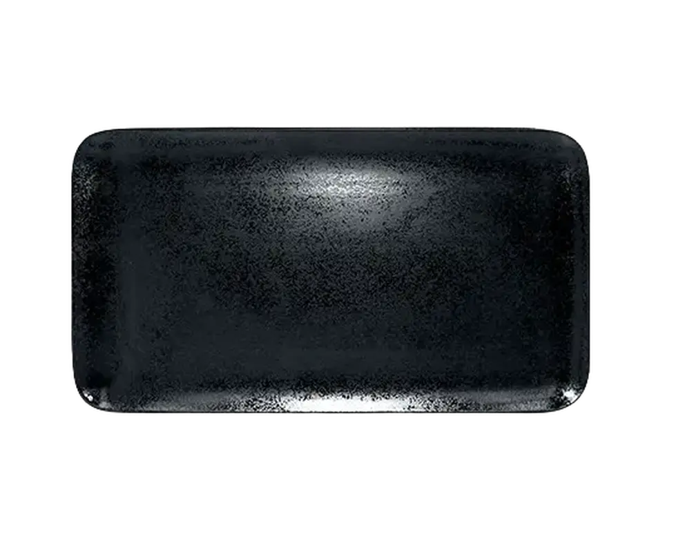 Тарелка прямоугольная RAK Porcelain Karbon 38х21 см плоская