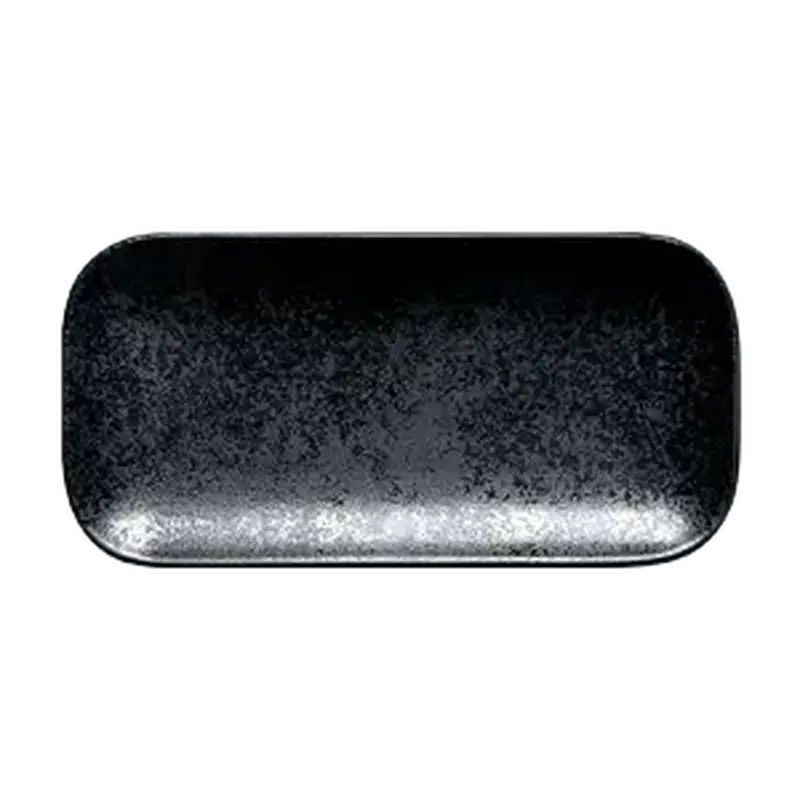 Тарелка прямоугольная RAK Porcelain Karbon 22х11 см плоская