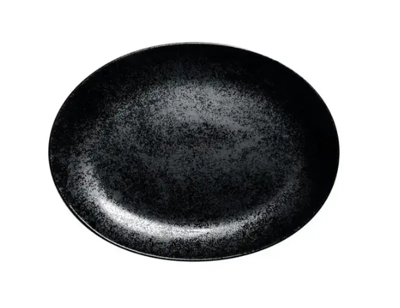 Тарелка овальная RAK Porcelain Karbon 36х27 см плоская