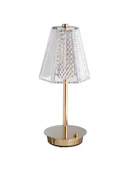 Лампа настольная, MGline, LED CRYSTAL, 15x32 см, 3 цвета, сенсорная регулировка яркости