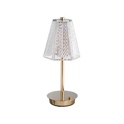 Лампа настольная, MGline, LED CRYSTAL, 15x32 см, 3 цвета, сенсорная регулировка яркости