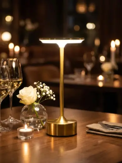 Лампа настольная, MGline, LED HIGH-TECH, 13x28 см, 3 цвета, сенсорная регулировка яркости