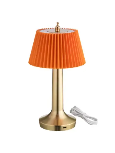 Лампа настольная, MGline, LED PINE, 13.5x26.5 см, 3 цвета, сенсорная регулировка яркости, Оранжевый