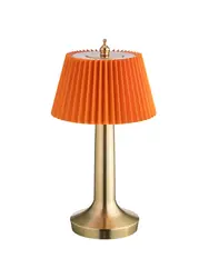 Лампа настольная, MGline, LED PINE, 13.5x26.5 см, 3 цвета, сенсорная регулировка яркости, Оранжевый