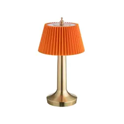 Лампа настольная, MGline, LED PINE, 13.5x26.5 см, 3 цвета, сенсорная регулировка яркости, Оранжевый