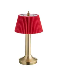 Лампа настольная, MGline, LED PINE, 13.5x26.5 см, 3 цвета, сенсорная регулировка яркости, Красный