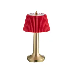 Лампа настольная, MGline, LED PINE, 13.5x26.5 см, 3 цвета, сенсорная регулировка яркости, Красный