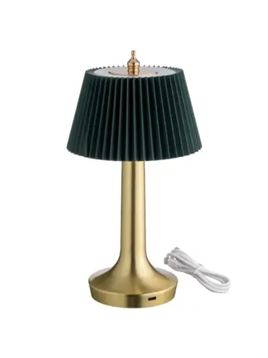 Лампа настольная, MGline, LED PINE, 13.5x26.5 см, 3 цвета, сенсорная регулировка яркости, Зеленый