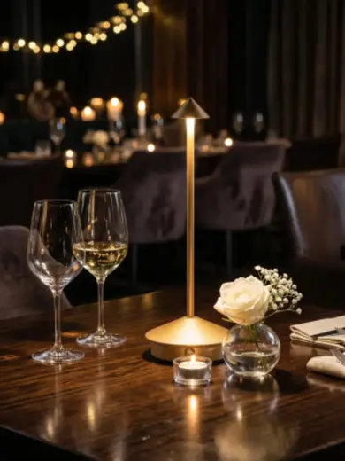 Лампа настольная, MGline, LED PINE, 11x30 см, 3 цвета, сенсорная регулировка яркости