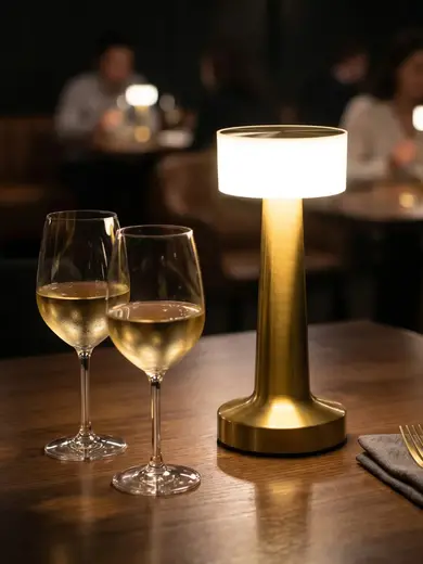 Лампа настольная, MGline, LED SIMPLE, 9x22 см, 3 цвета, сенсорная регулировка яркости