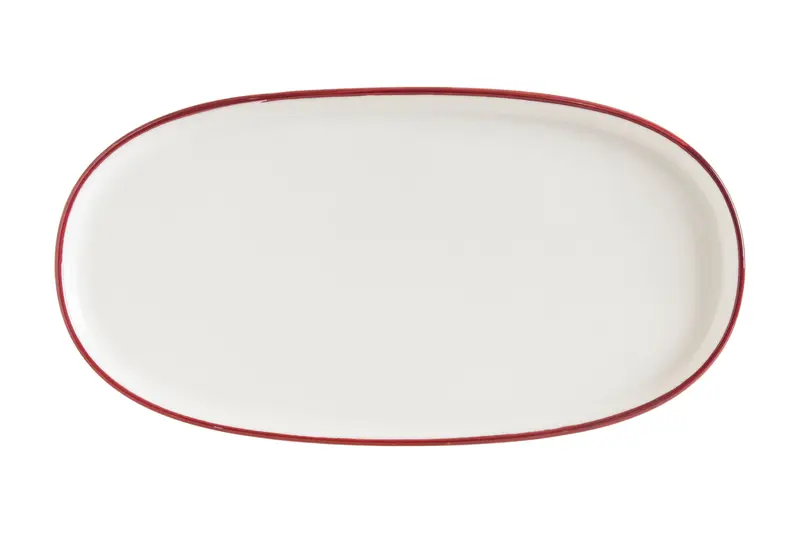 Блюдо овальное, Bonna, Linea, Бургунди, 21 х 10 см