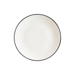 Тарелка, Bonna, Linea, Черная, 19 см