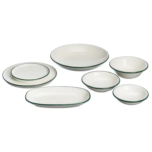 Блюдо овальное, Bonna, Linea, Зеленый, 24 х 14 см