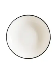 Тарелка глубокая, Bonna, Linea, Черная, d=23 см, 1000 мл