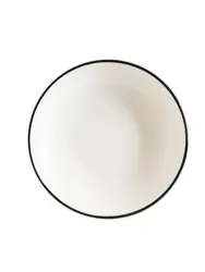 Тарелка глубокая, Bonna, Linea, Черная, d=25 см, 1300 мл