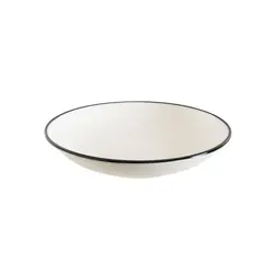 Тарелка глубокая, Bonna, Linea, Черная, 500 мл, d 20 см