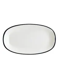 Блюдо овальное, Bonna, Linea, Черный, 15х8,5 см