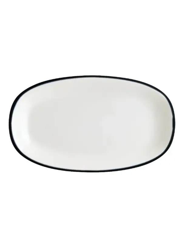 Блюдо овальное, Bonna, Linea, Черный, 15х8,5 см