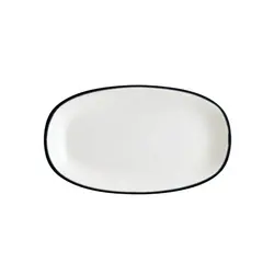 Блюдо овальное, Bonna, Linea, Черный, 15х8,5 см