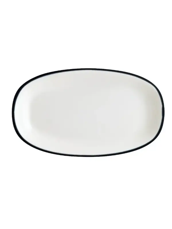 Блюдо овальное, Bonna, Linea, Черный, 24х14 см