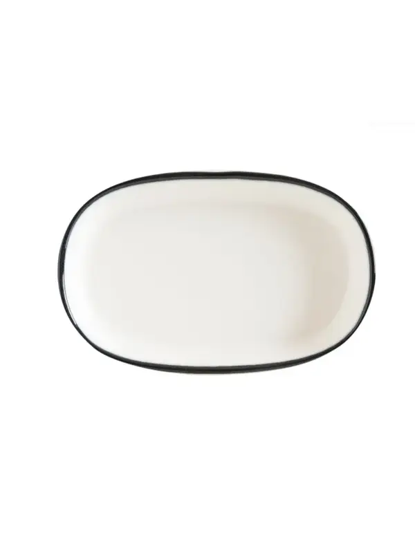 Блюдо овальное, Bonna, Linea, Черный, 10х6,5 см