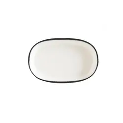 Блюдо овальное, Bonna, Linea, Черный, 10х6,5 см