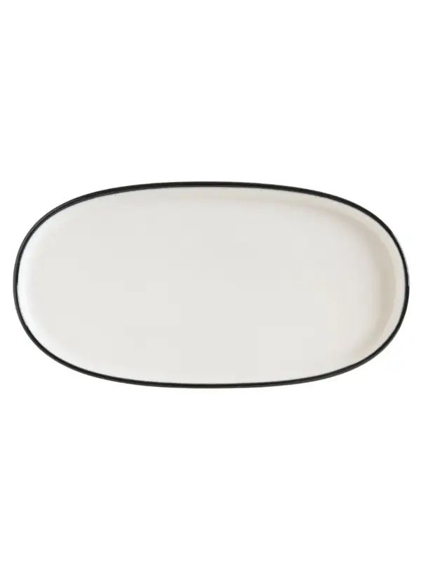Блюдо овальное, Bonna, Linea, Черный, 21х10 см