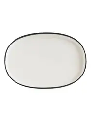Блюдо овальное, Bonna, Linea, Черный, 34х23 см