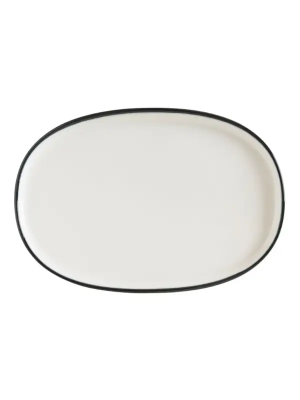 Блюдо овальное, Bonna, Linea, Черный, 34х23 см