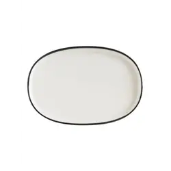 Блюдо овальное, Bonna, Linea, Черный, 34х23 см