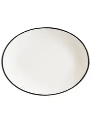 Блюдо овальное, Bonna, Linea, Черный, 31х24 см